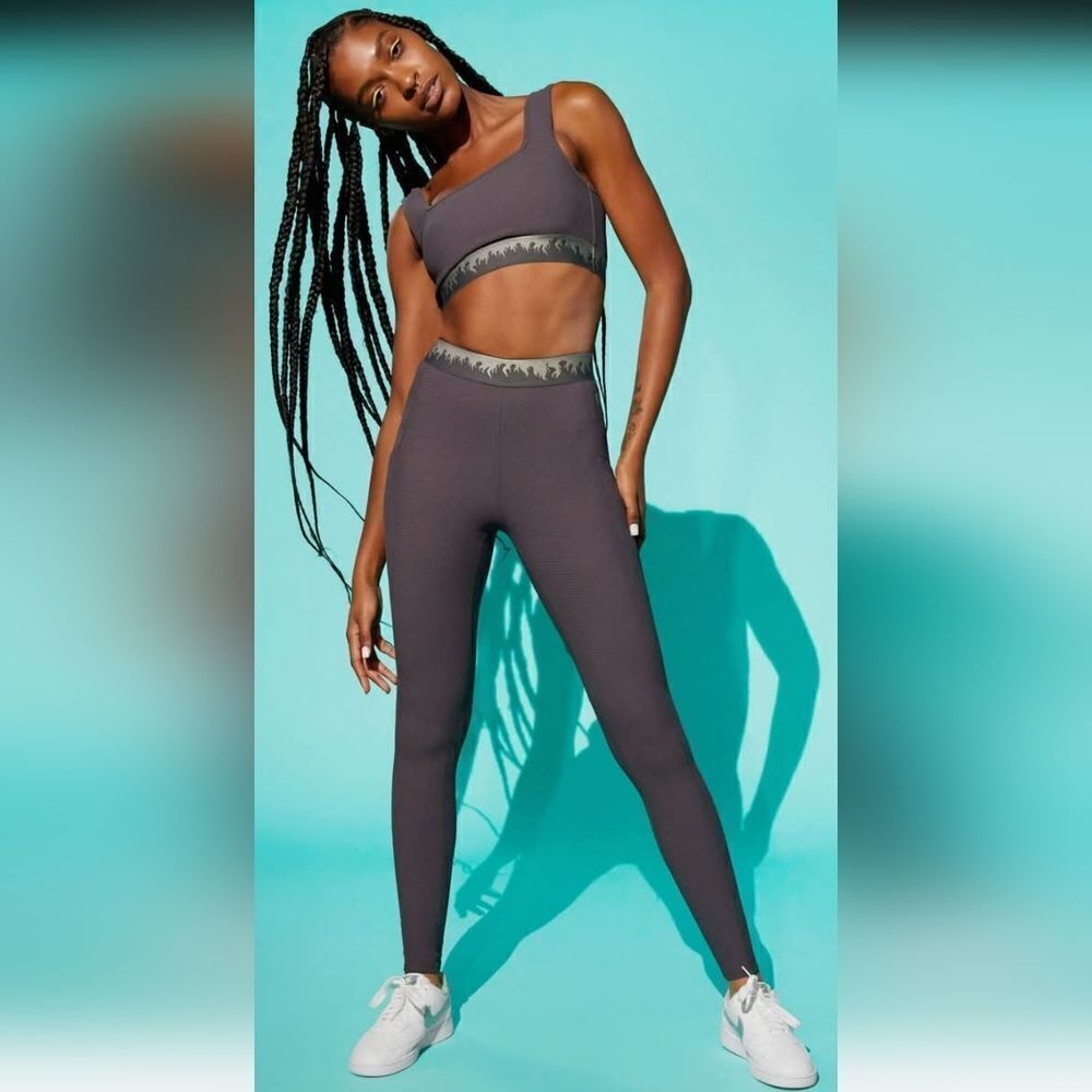 EleVen by Venus Williams Gray Full-Length Athletic Leggings